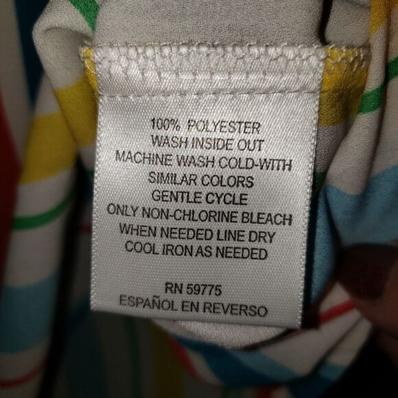 XOXO Cold Shoulder Striped Pullover Top - Picture 4 of 6